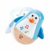 Hape - Jouet en bois - Pingouin culbuto musical