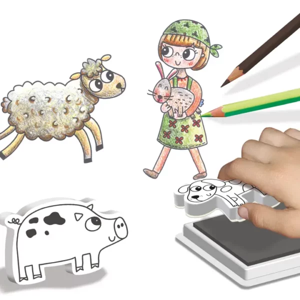 Personnages à tamponner : Ma petite ferme